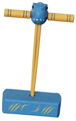 AsrMyjcx Pogo Stick Kinder Bouncer Balancebrett Sprungstab TPE Ergonomischer Griff für Koordinationstraining Indoor Outdoor Spiel Familienaktivität, Blau