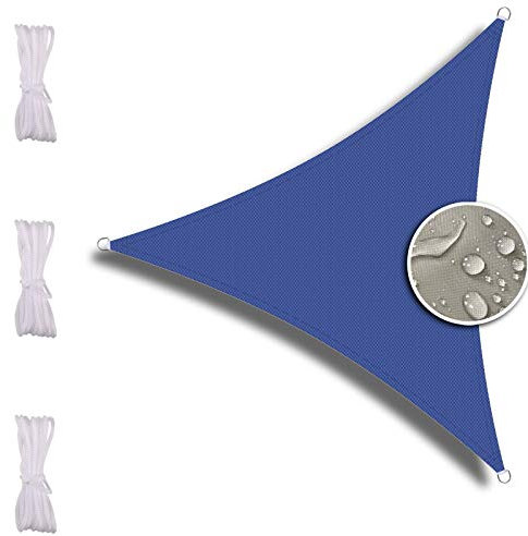 ZQXFZ Toldo 3 x 4 x 5 m, protección UV Para terraza, Brillo, textura, Flores, Exterior, Color Azul