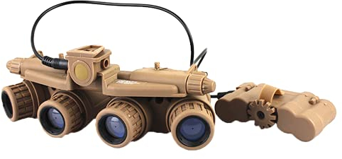 Four Eyes Four Tubes GPNVG18 Four Eyes Night Vision Model Outdoor Sports Equipment Military Fans Film and TV Props for Display Helmet Airsoft Cosplay Resident Evil Hunter Squad