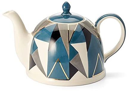 NEu teemando® Kanne Caspian Keramik mit Goldauflage 1,9 l