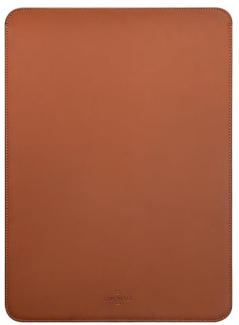 Comfyable Slim Laptop Sleeve 16 Inch Compatible for MacBook Pro 16-Inch M5 Pro/Max 2026 & M4 M3 M2 M1, Faux Leather Protective 16-in Mac Cover Case, Brown
