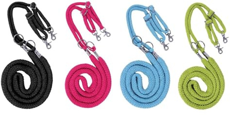 NETPROSHOP Longierhilfe aus Baumwolle Größe Shetty bis XL-Full, Groesse:XS, Farbe:Schwarz