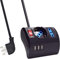 Multipresa da Scrivania/Tavolo con 3 Posizioni con 3 Porte USB e Interruttore On/Of,Presa con Interruttore Automatico di Protezione 16A,3500W,3 Prese (2 ITA,1 Schuko),3 Prese USB,1.5M – NERO
