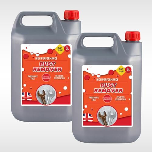 Dunnet Tools Multipurpose Rust Remover Car Rust Remover Water-based Metal Rust Remover Rust Inhibitor Rust Converter Metal Parts Refurbishment Cleaning Supplies (10L Rust remover)