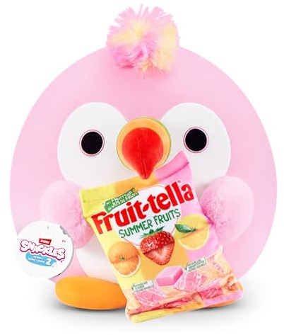 Snackles Series 2 8-inch Snackle by ZURU Cuddly Squishy Comfort 8-inch Plush with Licensed Snack Brand Accessory (Tucan&Fruit-tella)