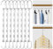 8 Pezzi Magici Organizer Armadio Antiscivolo,Grucce Salvaspazio,Magici Organizer Armadio, Appendini Armadio，Adatto per pantaloni, jeans, abiti, gonne e vestiti