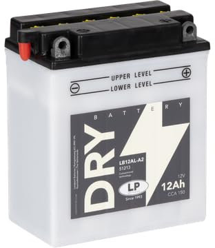 Batería seca para moto Landport LP 12Volt, 12Ah/10hr, 150 CCA- LB12AL-A2