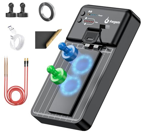 Battery Spot Welder, Portable Handheld Spot Welder Double Pulse 11 Gears Adjustable Spot Welding 0.1MM-0.2MM for 18650 Battery Pack/Phone Battery/Nickel Strip/Stainless Steel