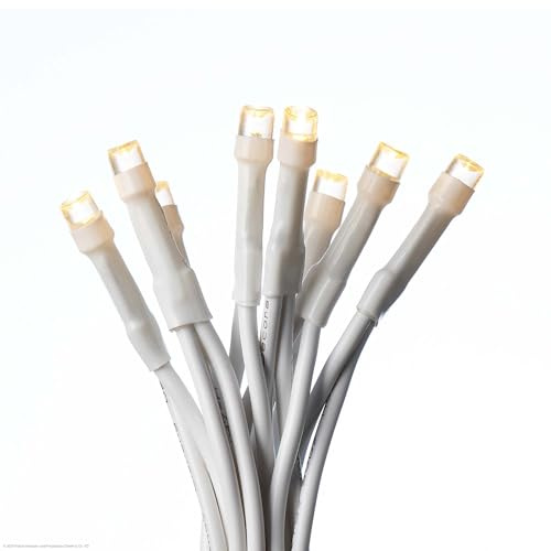 hellum 35-tlg. LED Lichterkette, Lichterkette innen mit Stecker und 35 warmweißen LEDs, mit weißem Kabel, mit beleuchteter Länge 5,1 m unter 59 lm 151688