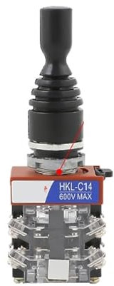 Interruptor con palanca de mandos monopalanca de 22mm, interruptor maestro cruzado basculante de 2 vías, 4 vías, reinicio automático, bloqueo automático, 2NO, 4NO, HKL-C12, C22, C14, C24(4 way Self lo