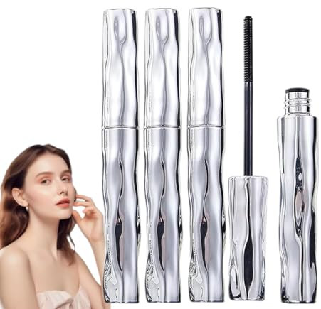 Steel Pipe Eyelash Primer,Iron Wand Mascara, 3D Curling Eyelash Iron Mascara, Waterproof & Sweat Long-Lasting Curling Mascara (3 Pcs)