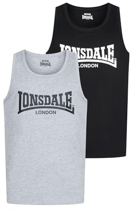 Lonsdale Men's Averham Singlet (Pack of 2)