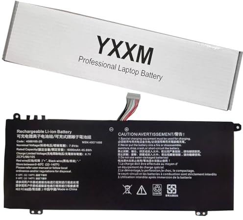 YXXM 4588105-2S Laptop Akku für Toshiba Dynabook Satellite Pro C40-G-12H C40-H-101 C50-E-10C C50-E-111 C50-H CS50l-HB C40-J C50D MEDION Akoya E15403 7.6V 6000mAh