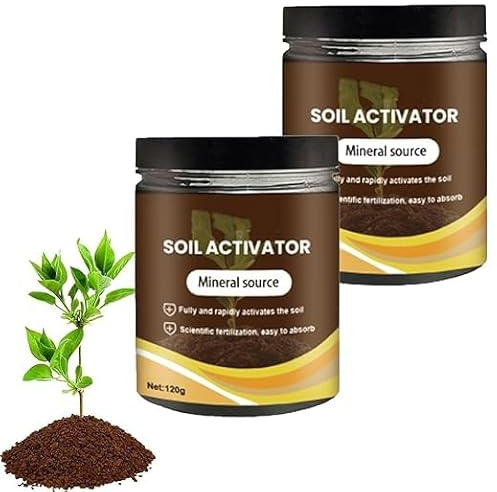 Soil Pro Activator,Professional Bone Meal Fertilizer,Dirt Health Booster,Organic Soil Activator & Plant Fertilizer, Enhances Nutrient Uptake For Indoor And Outdoor Raised Garden,Potting Mix (2 pcs)