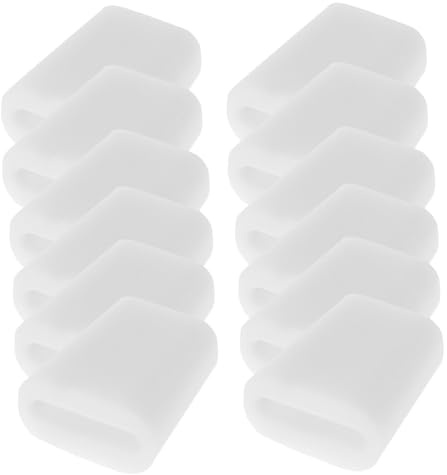 SHINEOFI 50 Piezas Patas de Goma Antideslizantes para Rejilla de Fregadero Protectores para Cocina y Patas de Repuesto para Estante de Secado de Platos Color Blanco