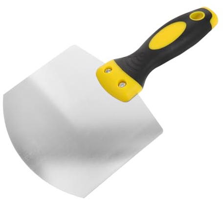 Hemobllo Espátula de Acero Inoxidable para Alisar Paneles de Yeso y Reparaciones, Herramienta Dual Fácil de Manejar para Diversas Tareas de Construcción