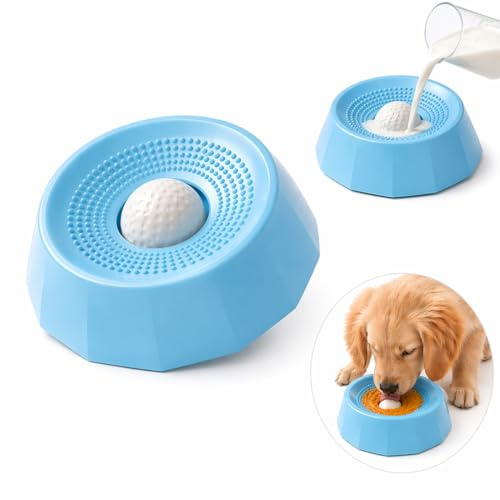 LETTO & TAILOR Balle anti-fuite pour chien avec boule rotative et ventouse - Jouet anti-fuite antidérapant pour la douche et l'entraînement - Slow Feeder pour nettoyer la langue et apaiser la langue