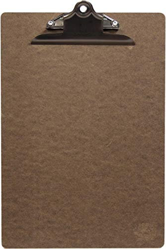 Securit securitmc-cba4-br-6 33 x 23 x 4,5 cm Holz Menu Klemmbrett mit Edelstahl Clip (6-teilig)