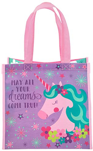Stephen Joseph Recycled Gift Bag, Unicorn, Medium