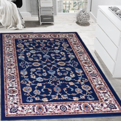GBiancheria TAPPETO SALOTTO MOTIVO PERSIANO ROYAL SHIRAZ 9702 BLU (160x230)