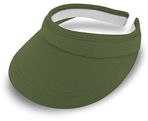 fiebig Visor | Schattenspender für das Gesicht | Clipvisor in One Size | In vielen Farben aus 100% Baumwolle | Sommerkappe mit Frotteeband Innenfutter | Sonnenschutz Schirmcap | Sommersonnenschutz, offenes Design hinten, praktischer Sonnenschutz, bequemes Sonnenvisier für den Sport, 100% Baumwolle