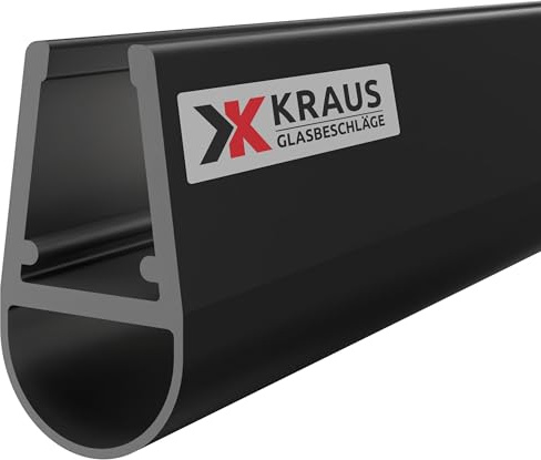 KRAUS Premium Duschdichtung DD-1 Duschtürdichtung für 6-8mm Glasstärke à 2000mm in schwarzer Optik Duschdichtungen für Duschtüren & Duschkabinen Dichtungen vom Experten