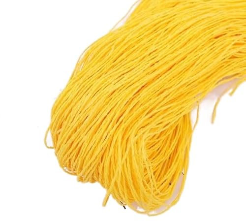 LINOC 500 g 400 m Raffia- Papiergarn zum Häkeln, natürliches DIY-Papierstrohgarn zum Stricken von Mützen, Handtaschen, Geldbörsen, Körben, Rattanfäden