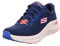 Skechers Arch Fit 2.0 Big League, Sneaker Basse Donna, Navy Mesh/Hot Pink & Blue Trim, 37 EU