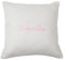 Cuscini Personalizzabili con Nome o Iniziale in Puro Cotone 100 % Made in Italy - Cuscino Personalizzato Quadrato o Rettangolare per Divano - Look Unico per Tuoi Ambienti (40 x 40 cm, Rosa)