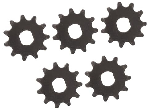 RiToEasysports Cadena de Piñón Delantero T8F 11T de 5 Piezas, Scooter Eléctrico, Durabilidad Duradera, Componente Esencial