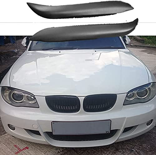 LEMAS Autoscheinwerfer Wimpern Augenbrauen Aufkleber für Audi A4 B8 A4L A5 2009-2016, Frontscheinwerfer Trim Augenlider Deckel Scheinwerferblenden Dekoration,A-Glossy-Black