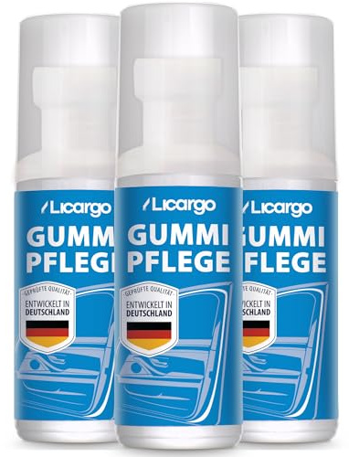 LICARGO Gummipflege Auto Dichtung 3x75 ml - pflegt, schützt & hält Gummi geschmeidig - Auto Pflegestift für Fensterdichtungen & Türgummi Pflege im Winter - verhindert Festfrieren, Risse & Austrocknung