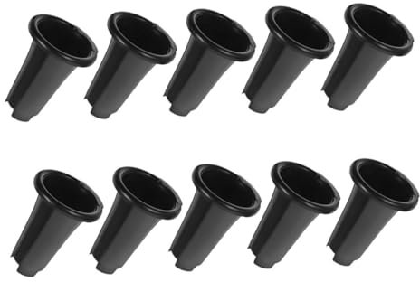 Lot de 10 Pots de Pépinière Noirs en Pp, Drainage, pour Succulentes