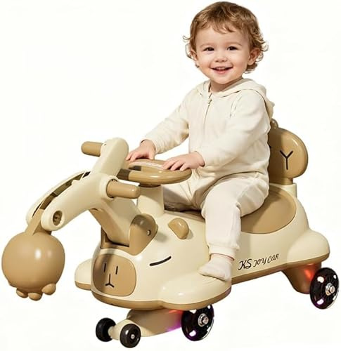 Rutschauto Swingcar Kinderfahrzeug Indoor & Outdoor geeignet Wackelauto Rutscher mit Rädern Ride-on Fahrzeug ohne Pedale Schaukelauto Spielzeugauto Wiggle Car für Kinder ab 1 2 3 4 5 Jahre