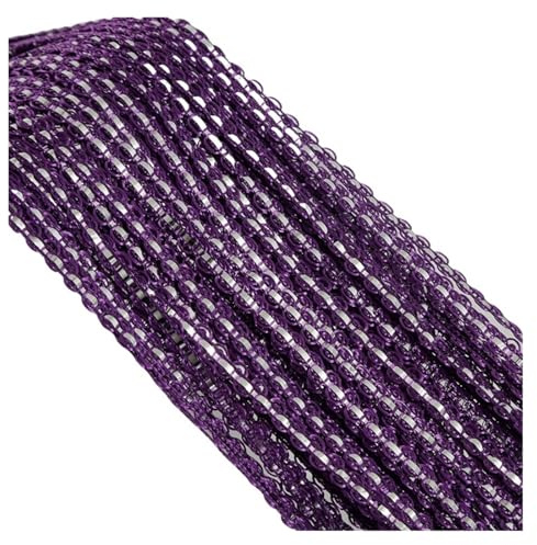 Cortina de cristal de 100 x 200 cm, cenefa brillante con borlas, cortina divisora para ventana, puerta, sala de estar, dormitorio, decoración del hogar (color -F)