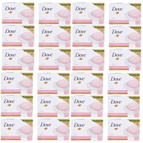Dove Beauty Cream Bar Seifen, solide, verschiedene Düfte, 2 x 90 g (24 Einheiten, Pink)