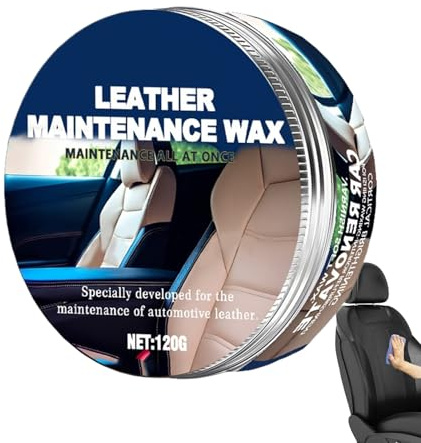 Car Seat Cleaner - 120g Auto Interior Cleaner,Leather Stain Remover, Automotive Care Polish, Inside Detailing Tools with Sponge for Dash