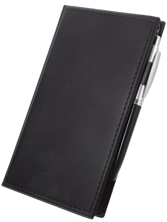 VALICLUD Pu-leder Notizbuch Set Schwarz Mit Notizzetteln Index-tab Organisator Und Kugelschreiber Multifunktional Für Büro Schule Und Professionelles Business-meeting