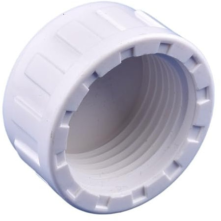 Tappo filettato femmina for tubo in PVC for irrigazione da giardino, raccordo diretto/a gomito/a T/tappo terminale in PVC bianco, 1 pz.(Blue,40mm)