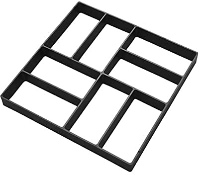 Gehwegplatten Beton, Beton Schablonen Quadratisch 8-Zelle Betonform Wiederverwendbare Walking Machine Trittsteiner Paver Pfad Pflasterform Courtyard Garten(B 40X40CM)