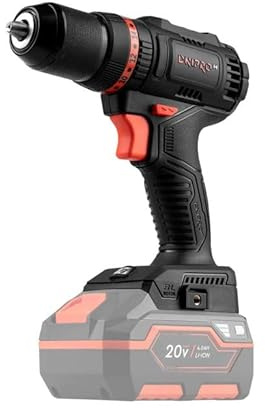 Dnipro-M Kit Herramientas Bateria con Taladro Atornillador Batería 20V sin Escobillas, Amoladora Angular 125mm con Regulador de Velocidad, 2 Baterías 4 Ah, Cargador Dual y Bolsa de Herramientas
