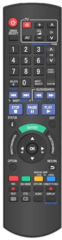 New 2 IN1 N2QAYB000466 N2QAYB000462 Replacement IR Remote Fit for PANASONIC DVD Recorder DMR-EZ45 DMR-EZ47 DMR-EZ48 DMR-EZ49 DMR-EZ49V MR-EZ49VEBK