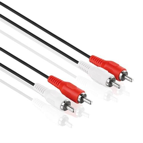 PerfectHD 5m Cinch Kabel | Stereo Audiokabel | 2x Cinch Stecker auf 2x Cinch Stecker | Chinch RCA Kabel Anschlusskabel Cinchkabel | Verbindungskabel für HiFi Verstärker Receiver Heimkino Blu-Ray