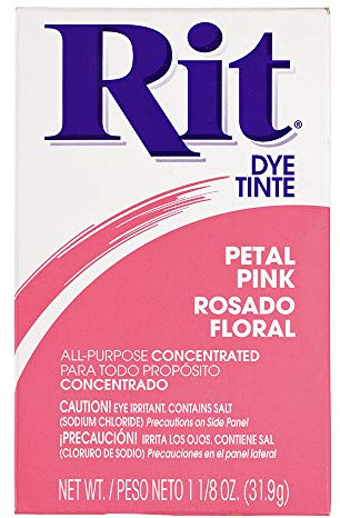 All Purpose Concentrated Rit Dye Powder Single Pack for Clothing, Décor, and Crafts – Petal Pink