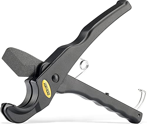 Profi Rohrschneider Rohrschere Kunstoffrohrschneider Schlauch Schneidzange von PVC/PE/PU/PP/PEX/PPR/PPE (75 mm)