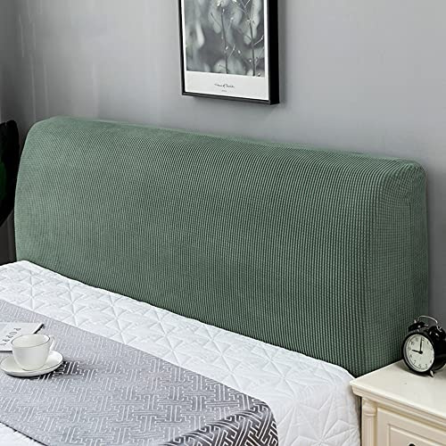 Duories Kopfteilbezug für Bett, Stretch Husse, Dehnbare Saubdichte Schutzhülle, Bettkopfteil Hussen Abdeckung Cover für Gepolsterte Schlafzimmer, 170-190cm Grün