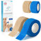 Vendas autoadhesivas para dedos - 4x rollo esparadrapo azul + color piel (2,5cm x 4,5m) - Venda autoadhesiva - Venda elástica impermeable - Venda de esparadrapo antipolvo
