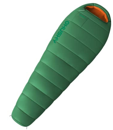 Husky Mumien-sovsäck Montello -100 C 220 x 85 cm grön