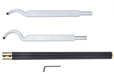 Schwanenhals Hohler Werkzeuge Bar Holz Drechselwerkzeug Set Drechselmesser Holz Aushöhlung Drechselwerkzeug Halter Rotierender Meißel Mit 8,9 mm Rundhartmetalleinsatz for Holz Bastler oder Zimmermann