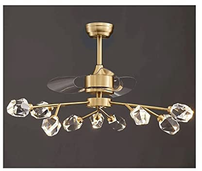 TOMYEUS Retro Ceiling Fans Light New Silent Fan Ceiling Light with Remote Control Fan Light Home Living Room Ceiling Fans